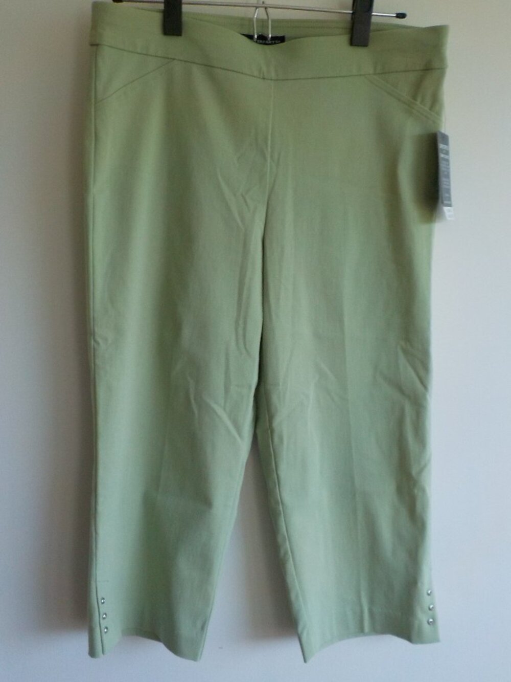 Counterparts Pants Capris - Size 10P - Green Stretch NWT Tummy Control (923)
